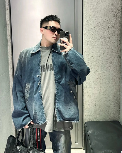 GTR / 발렌시아가 데님 지퍼 자켓