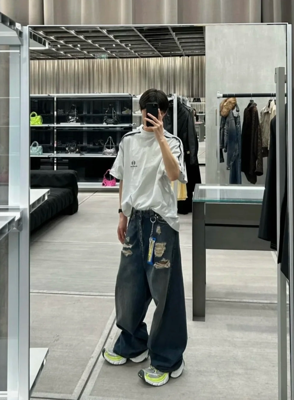 GTR / 발렌시아가 데님 바지