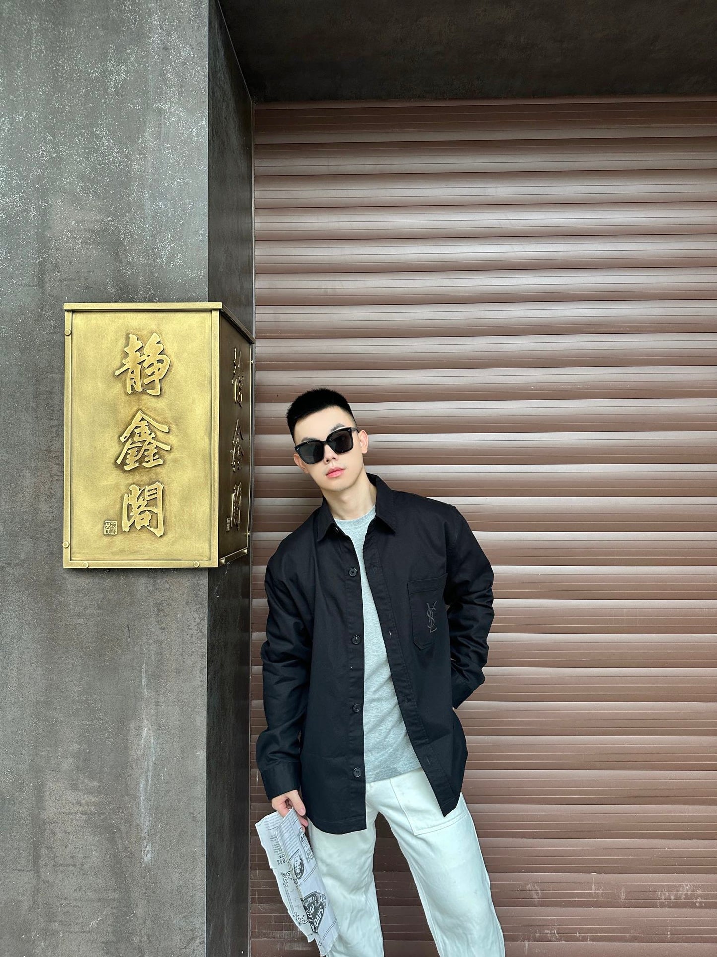 ZZLL / 생로랑 셔츠 코트