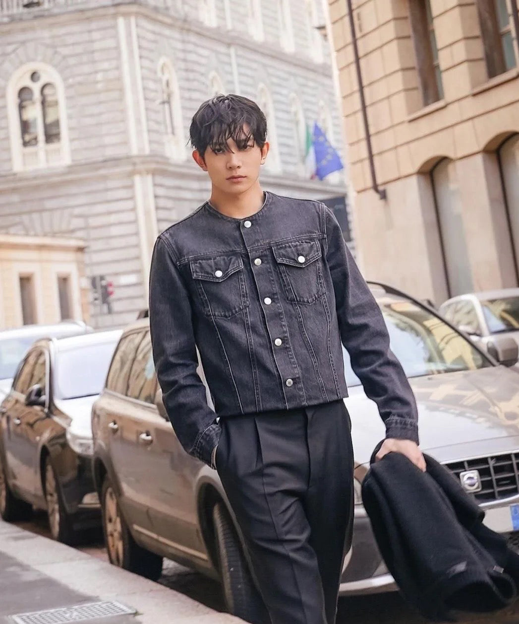 ZZLL / 프라다 데님 코트