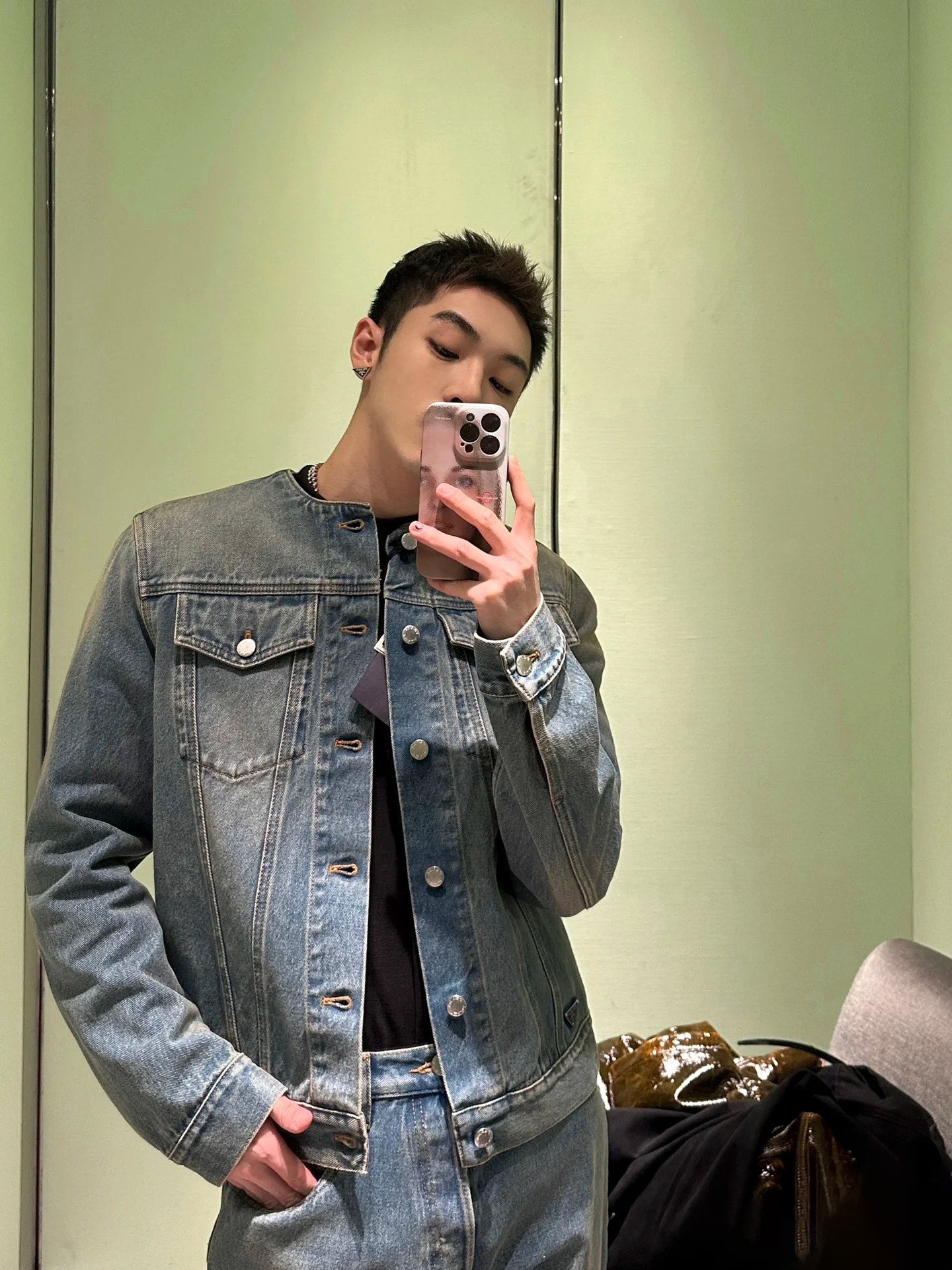 ZZLL / 프라다 데님 코트