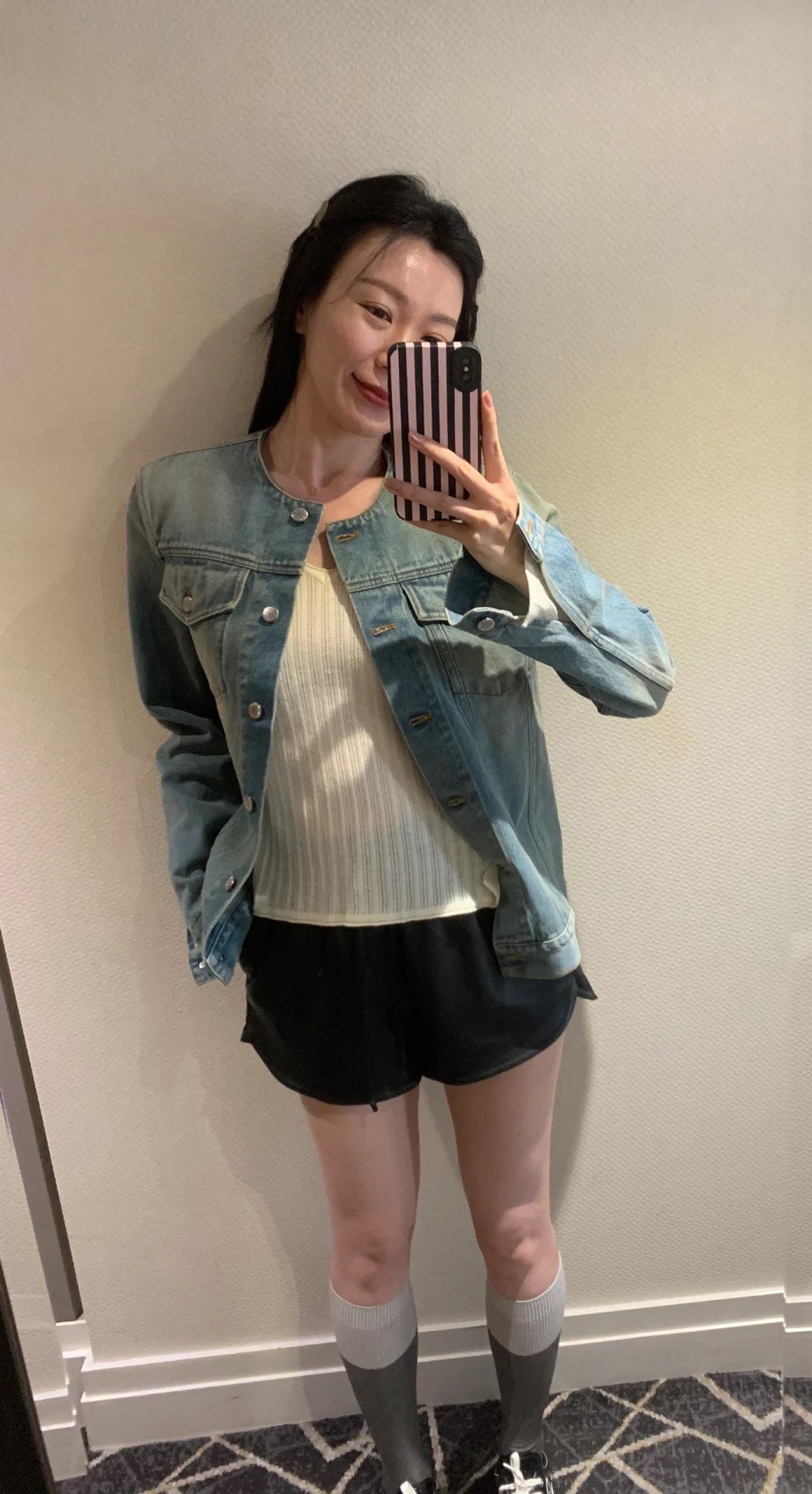 ZZLL / 프라다 데님 코트