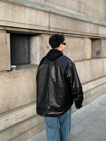 ZZLL / 발렌시아가 가죽 코트