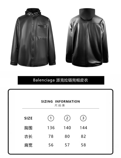 ZZLL / 발렌시아가 가죽 코트