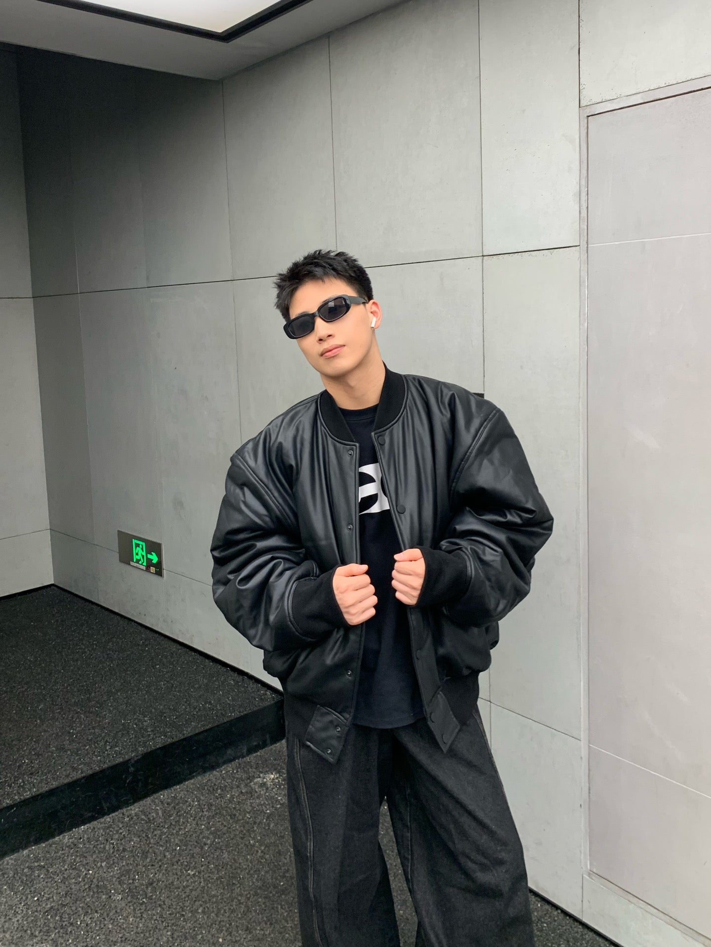 ZZLL / 발렌시아가 가죽 재킷