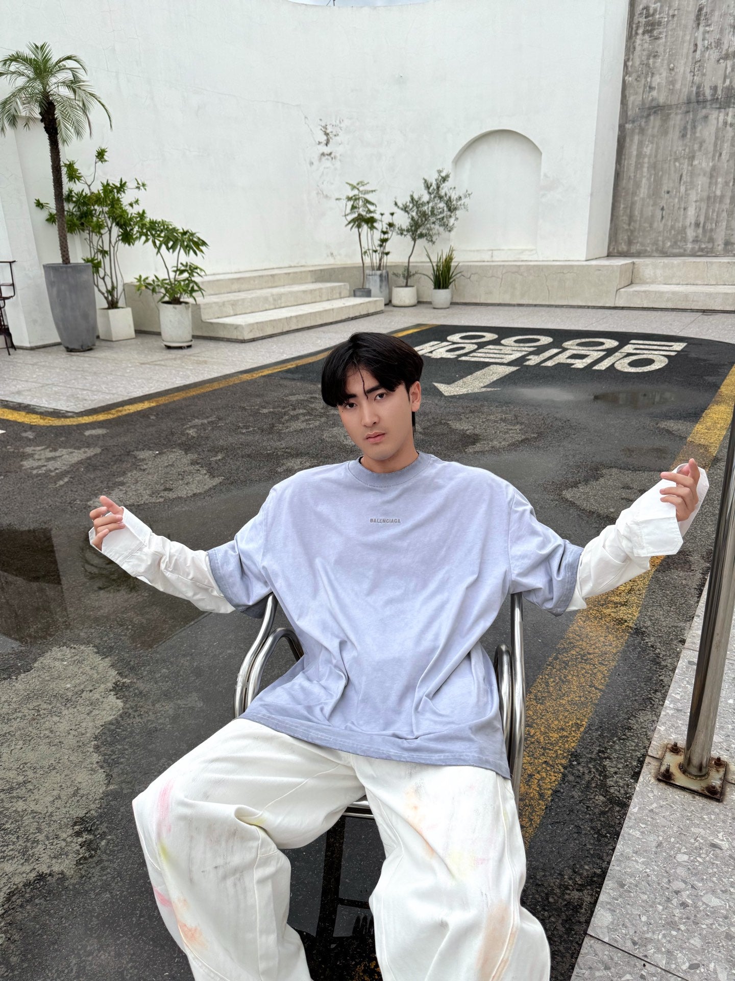 GTR / 발렌시아가 긴팔 티셔츠