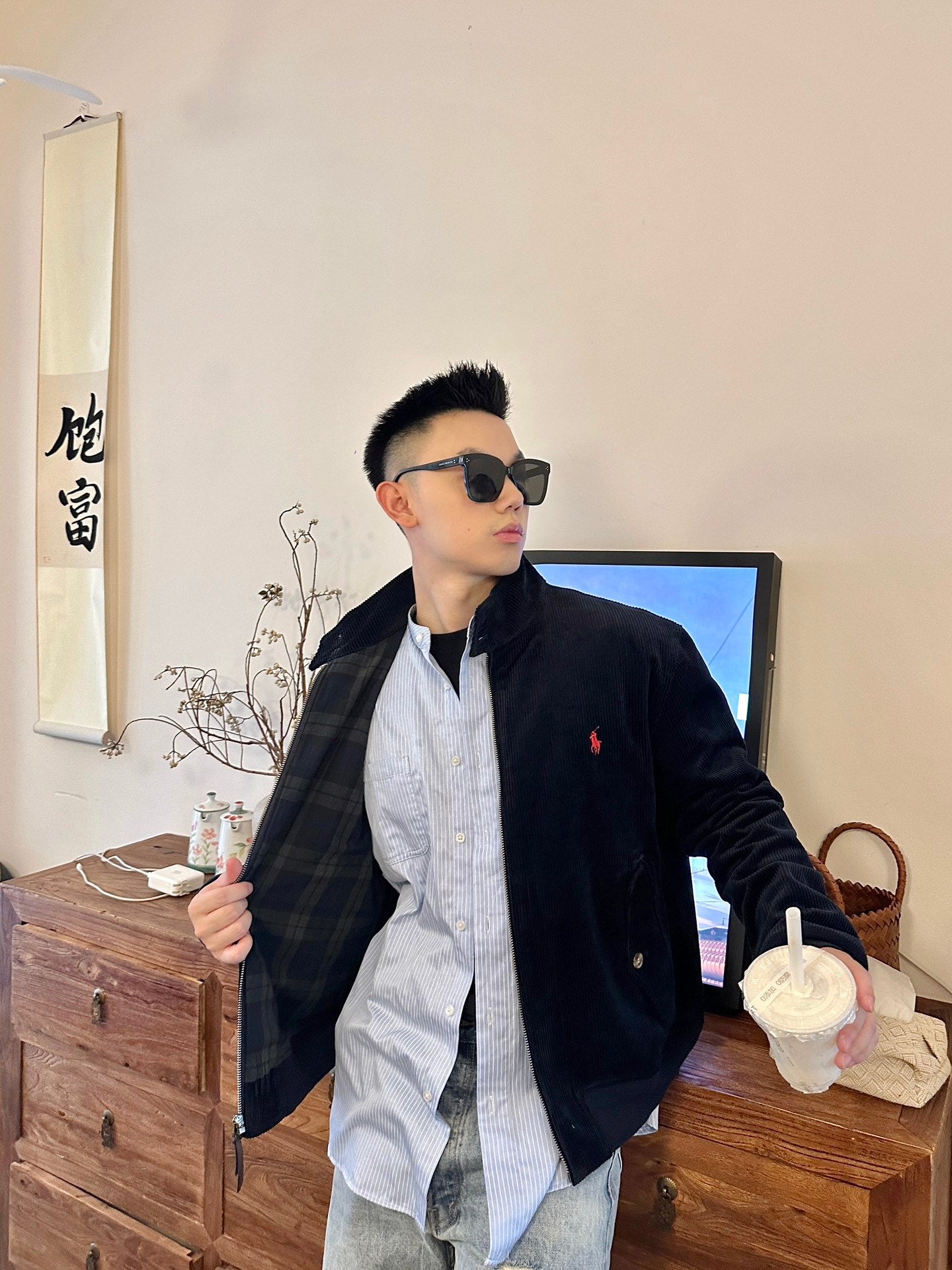 ZZLL / 폴로 재킷 코트