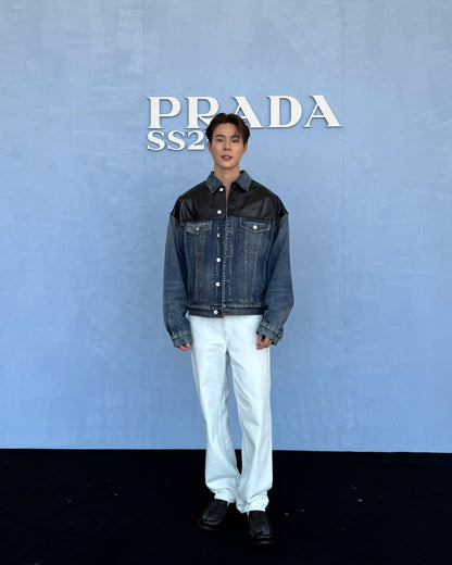 GTR / 프라다 가죽 데님 자켓