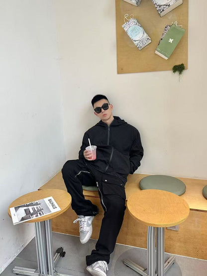 GTR / 버버리 체크 자수 후드 자켓