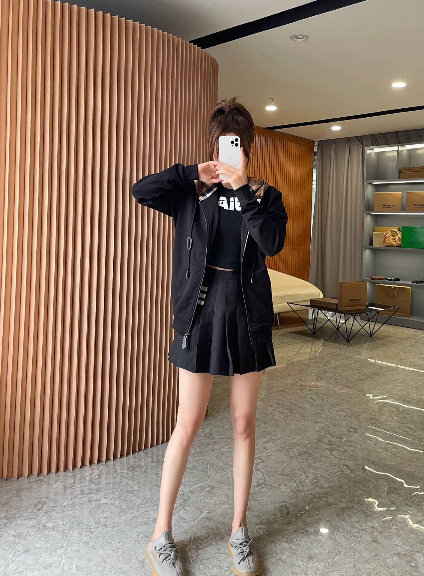 GTR / 버버리 후드 자켓