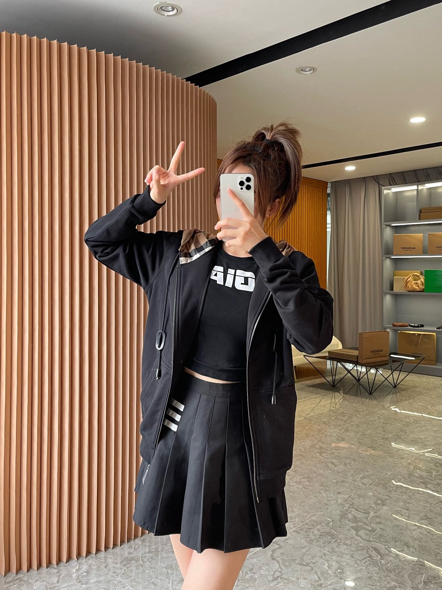 GTR / 버버리 후드 자켓