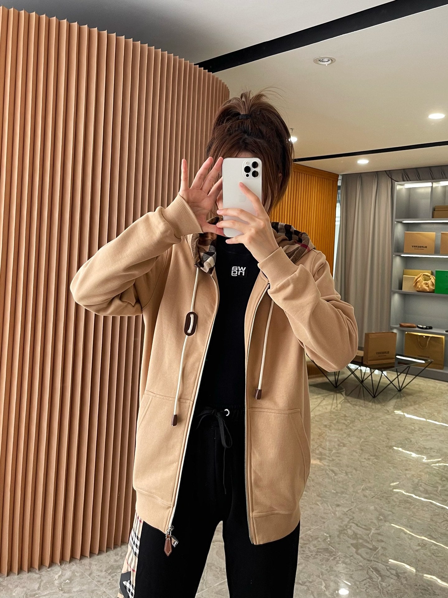 GTR / 버버리 후드 자켓