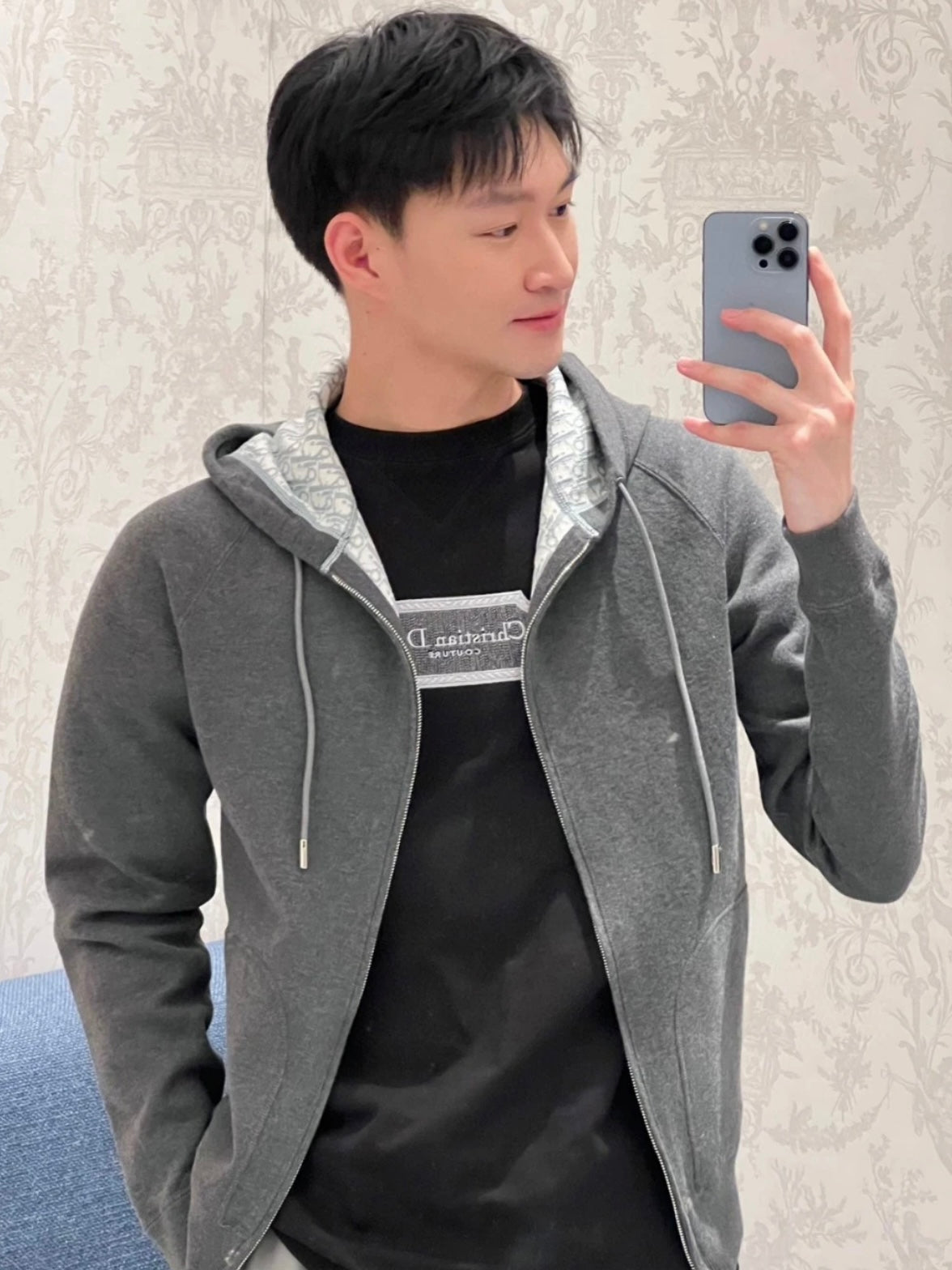 GTR / 디올 양면 니트 코트