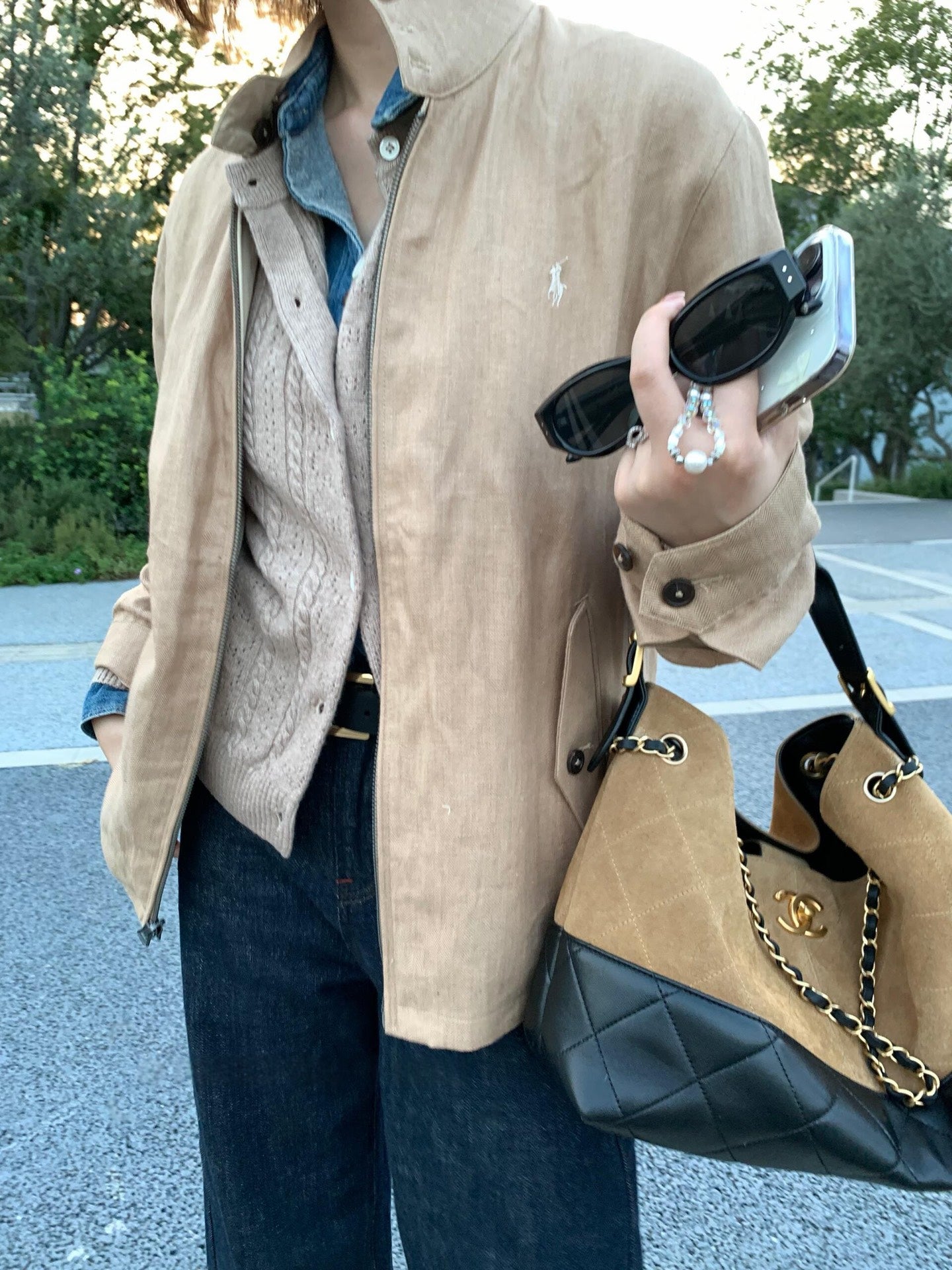 ZZLL / 폴로 양면 재킷
