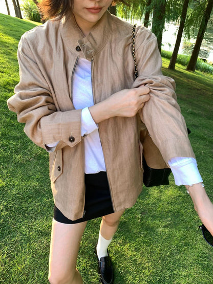 ZZLL / 폴로 양면 재킷