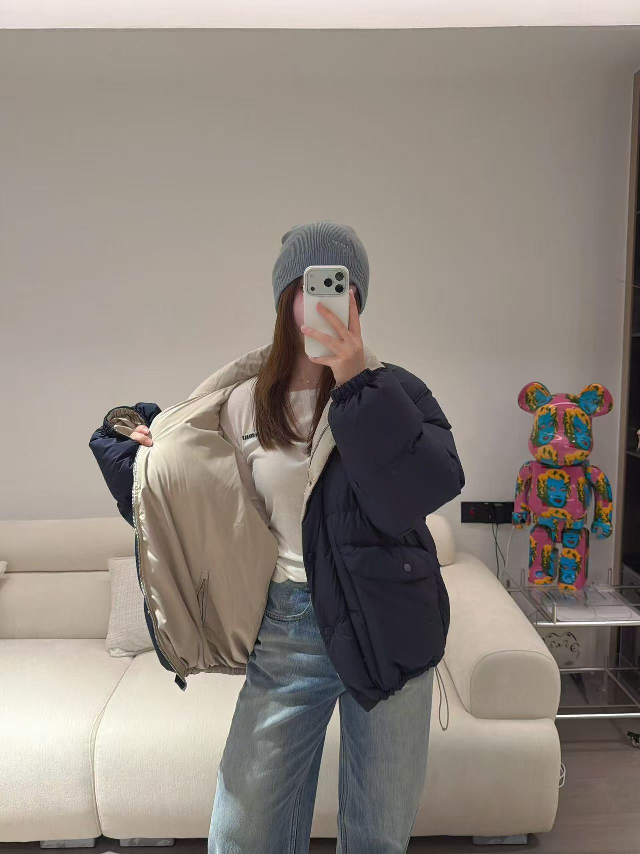 ZZLL / 미우미우 양면 패딩
