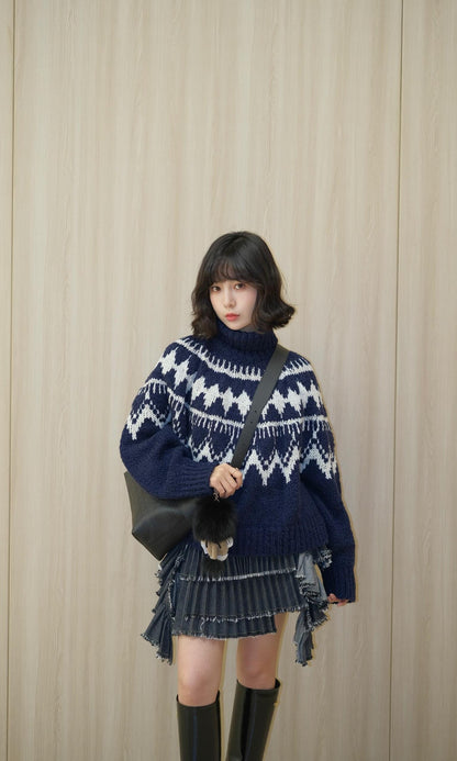 ZZLL / 디올 니트 스웨터