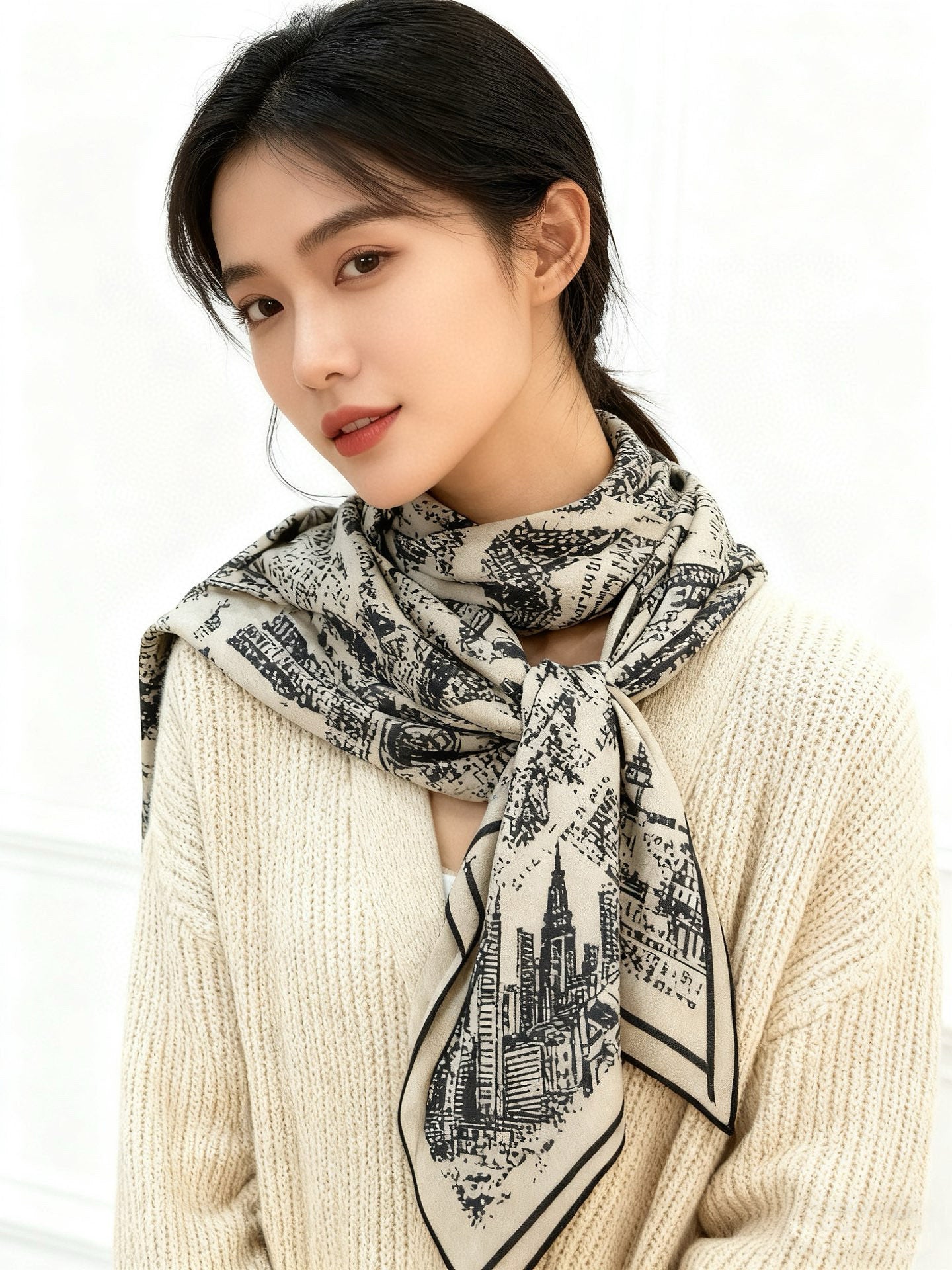 US / 디올 벨벳 스카프