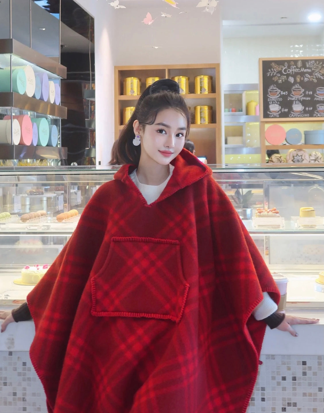 US / 버버리 망토 숄