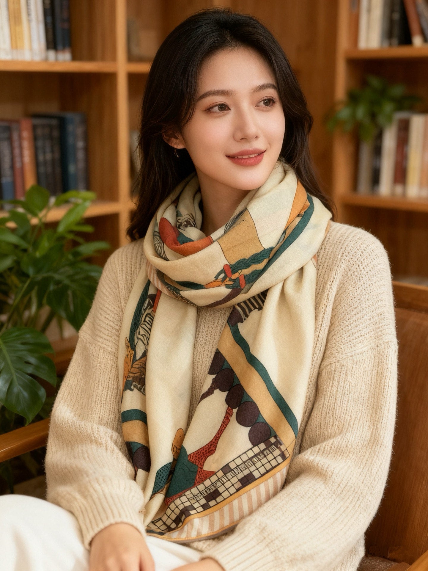 US / 에르메스 양면 실크