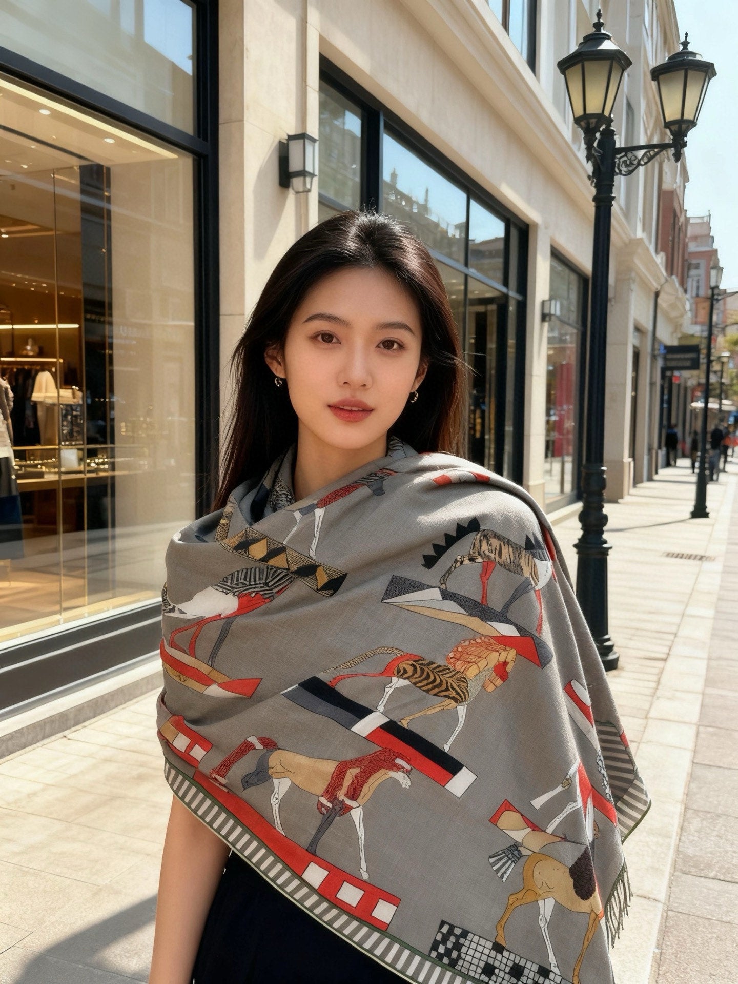 US / 에르메스 양면 실크