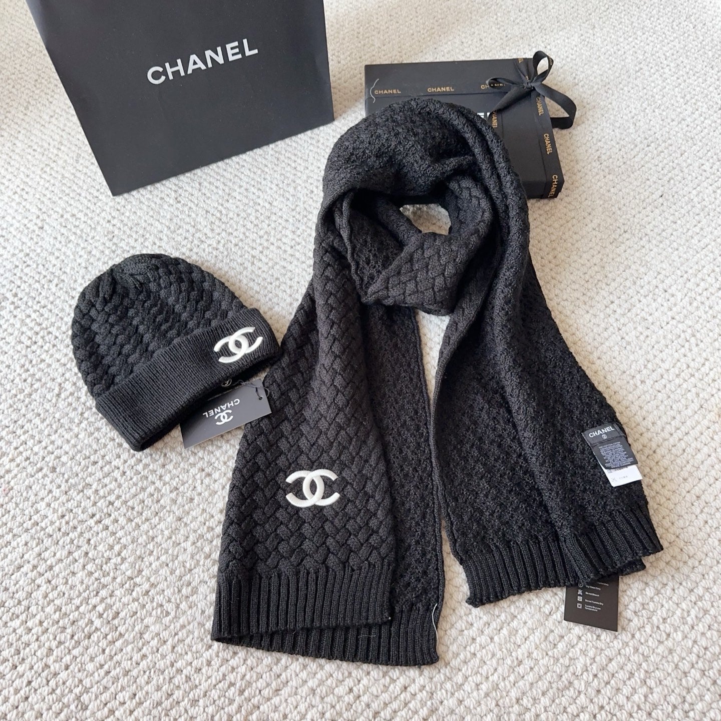 US / 샤넬  니트 세트 쿨캡