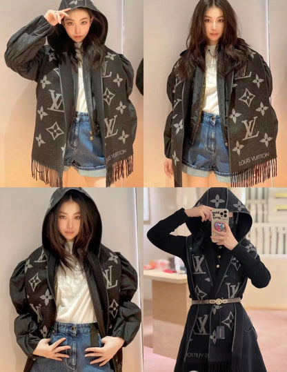 US / 루이비통 후드 스카프