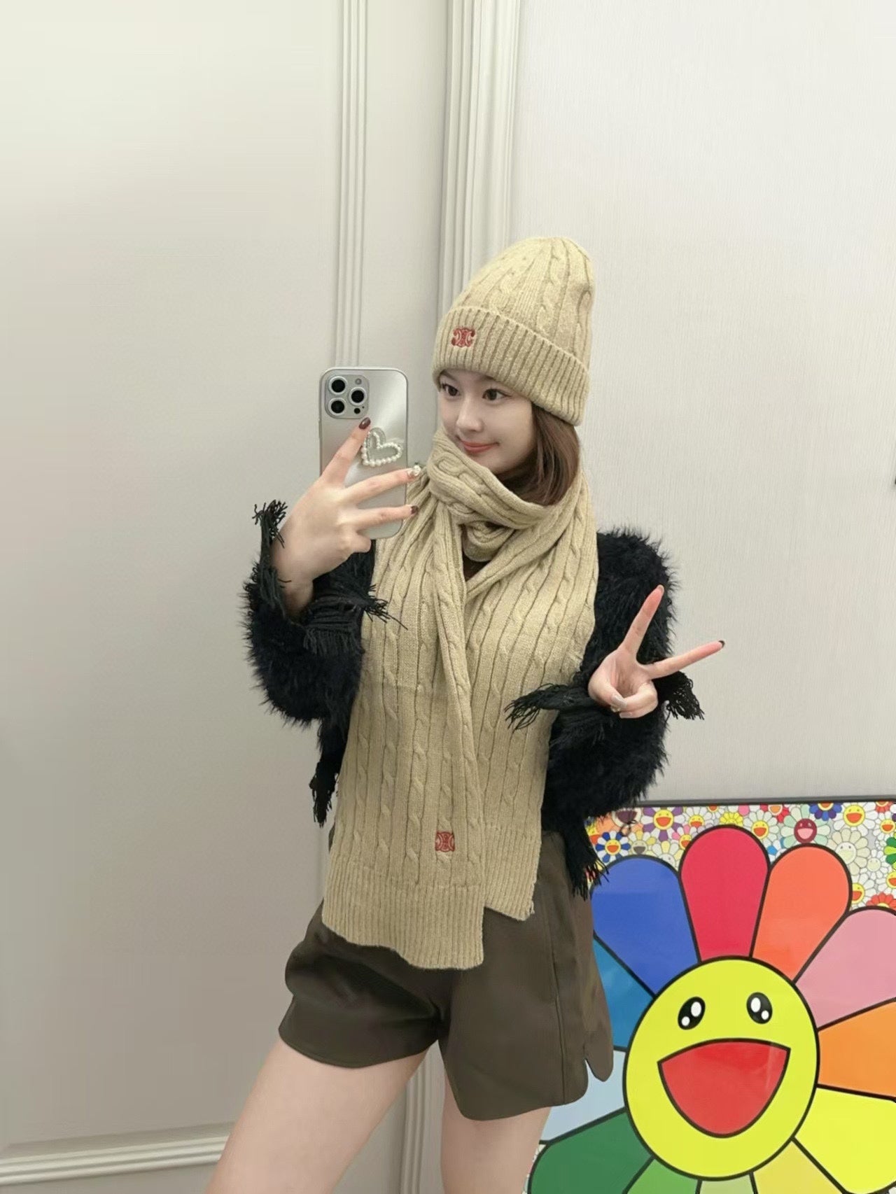US / 셀린느 모자➕스카프