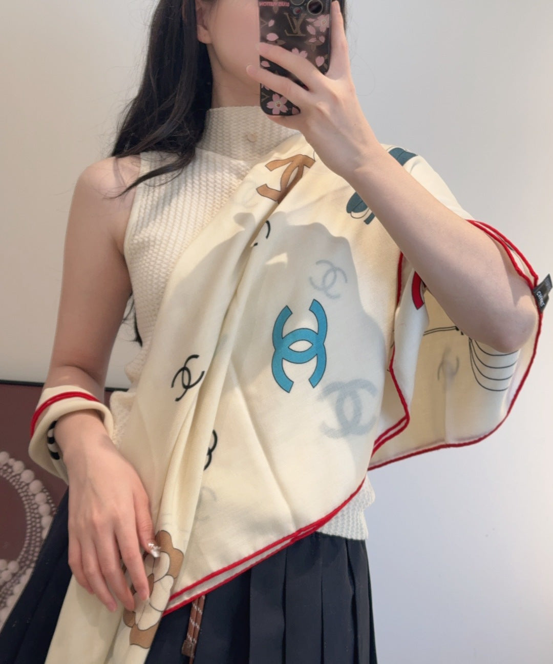 US / 샤넬 벨벳 스카프
