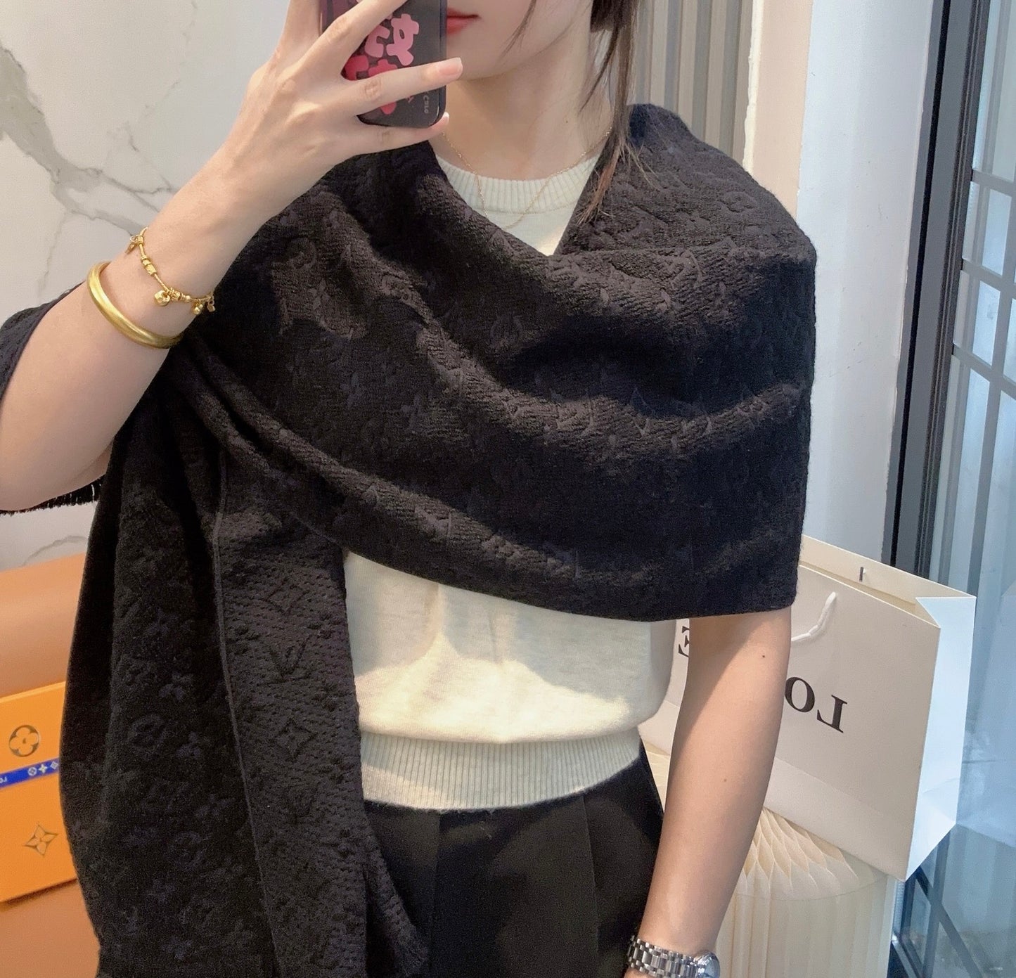 US / 루이비통  스카프