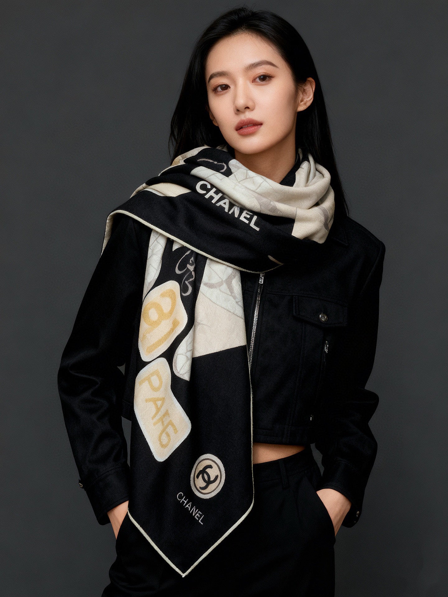 US / 샤넬 벨벳 숄