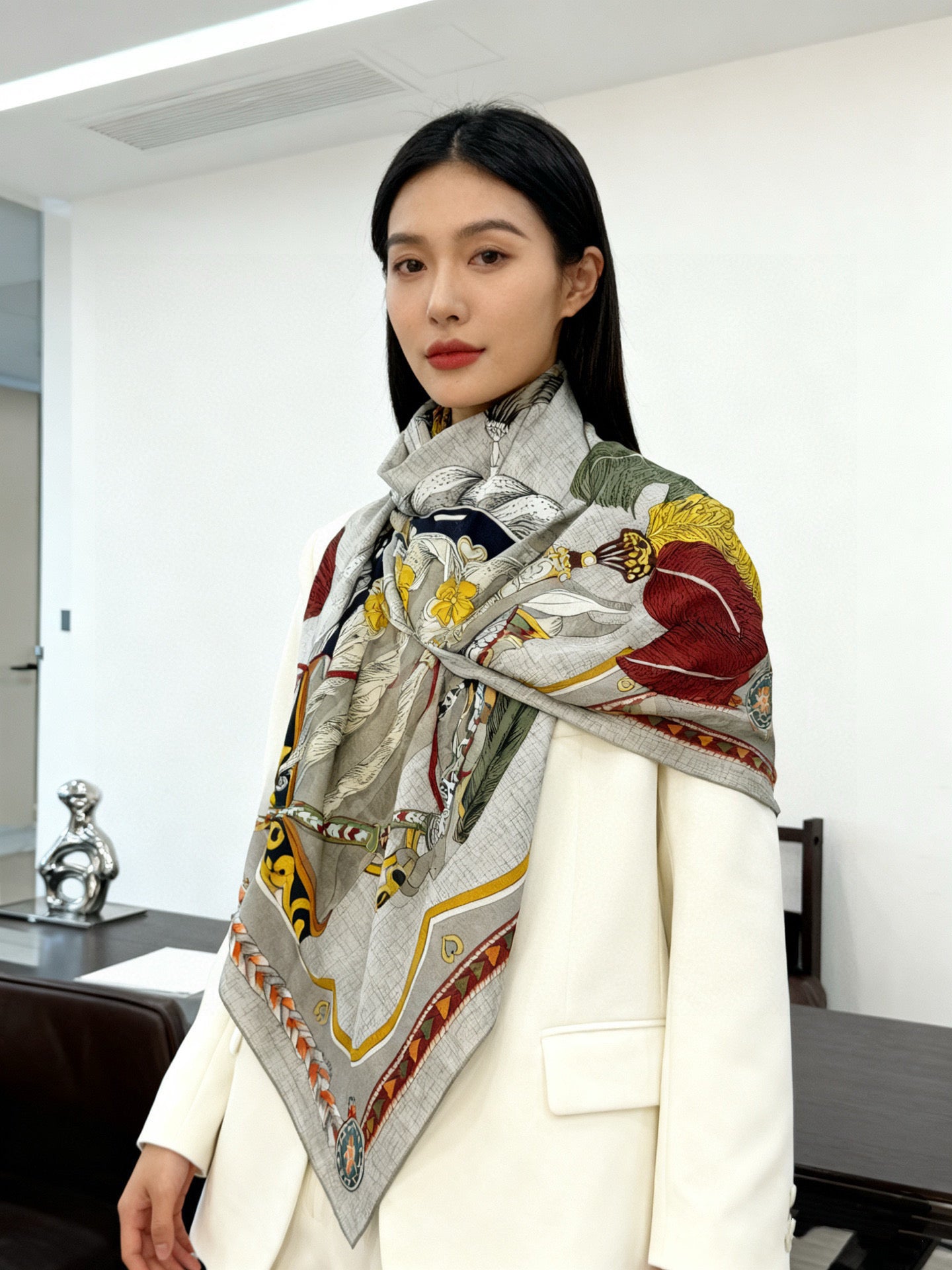 US / 에르메스 벨벳 스카프