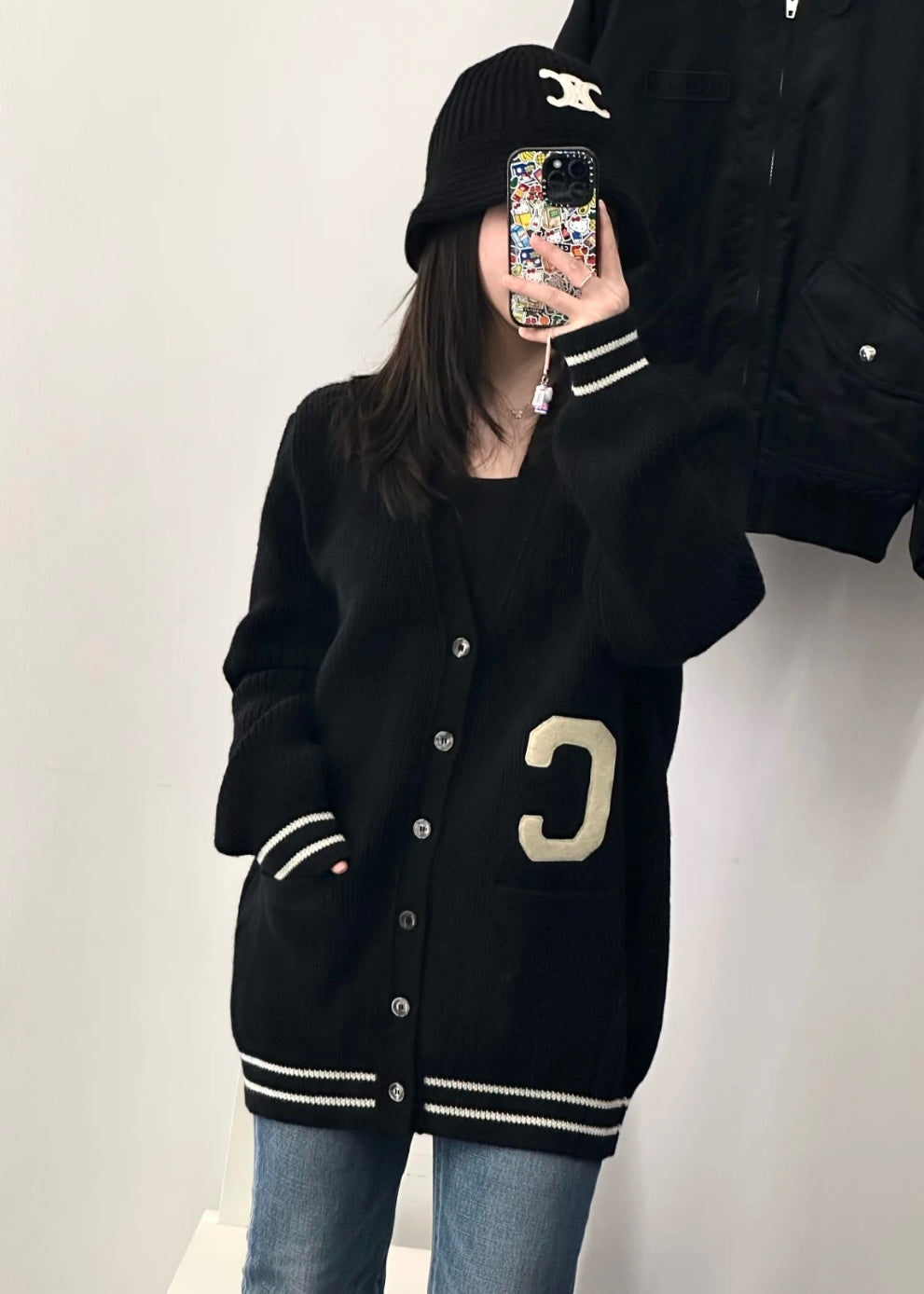 TJ셀러 / 셀린느 중장형 학원풍 카디건