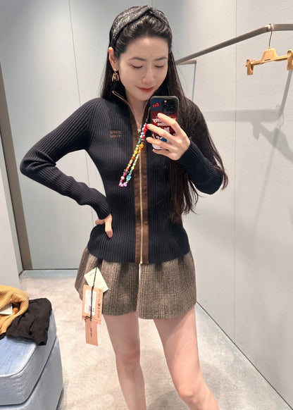 TJ셀러 / 미우미우 슬림한 지퍼 스웨터