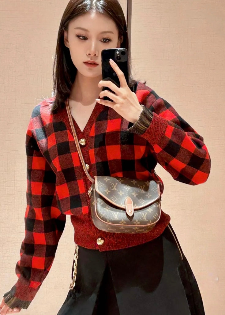 TJ셀러 / 루이비통 레드 체크 카디