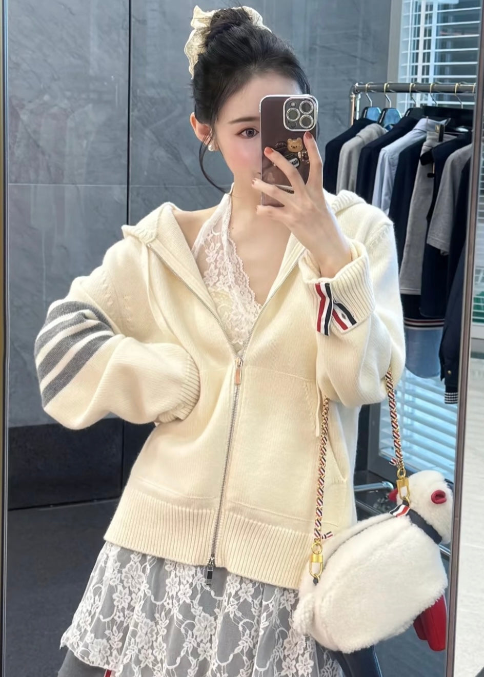 TJ셀러 / 톰브라운 후드 코트