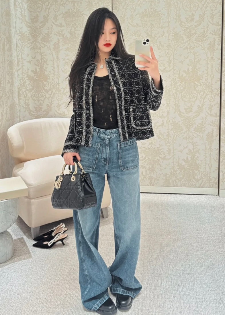 TJ셀러 / 디올 체크무늬 외투