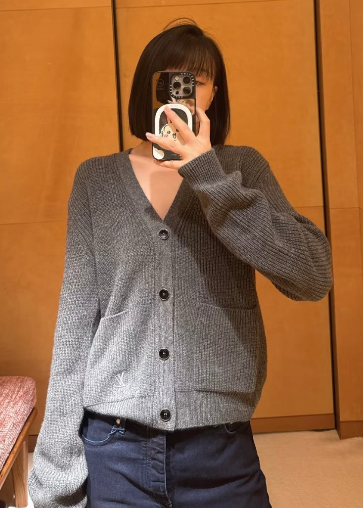 TJ셀러 / 루이비통 자수 캐시미어 카디건
