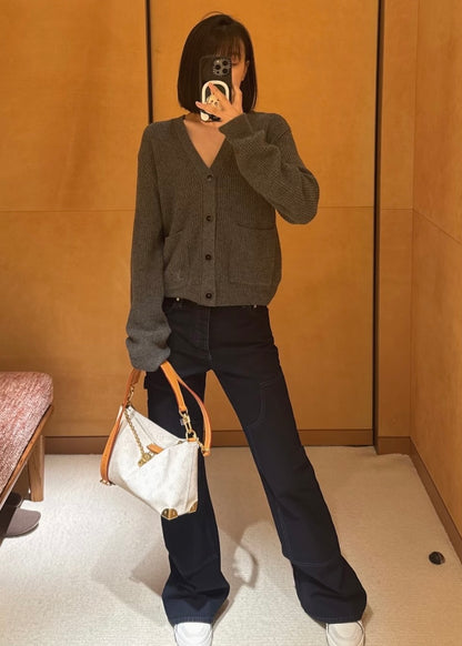 TJ셀러 / 루이비통 자수 캐시미어 카디건