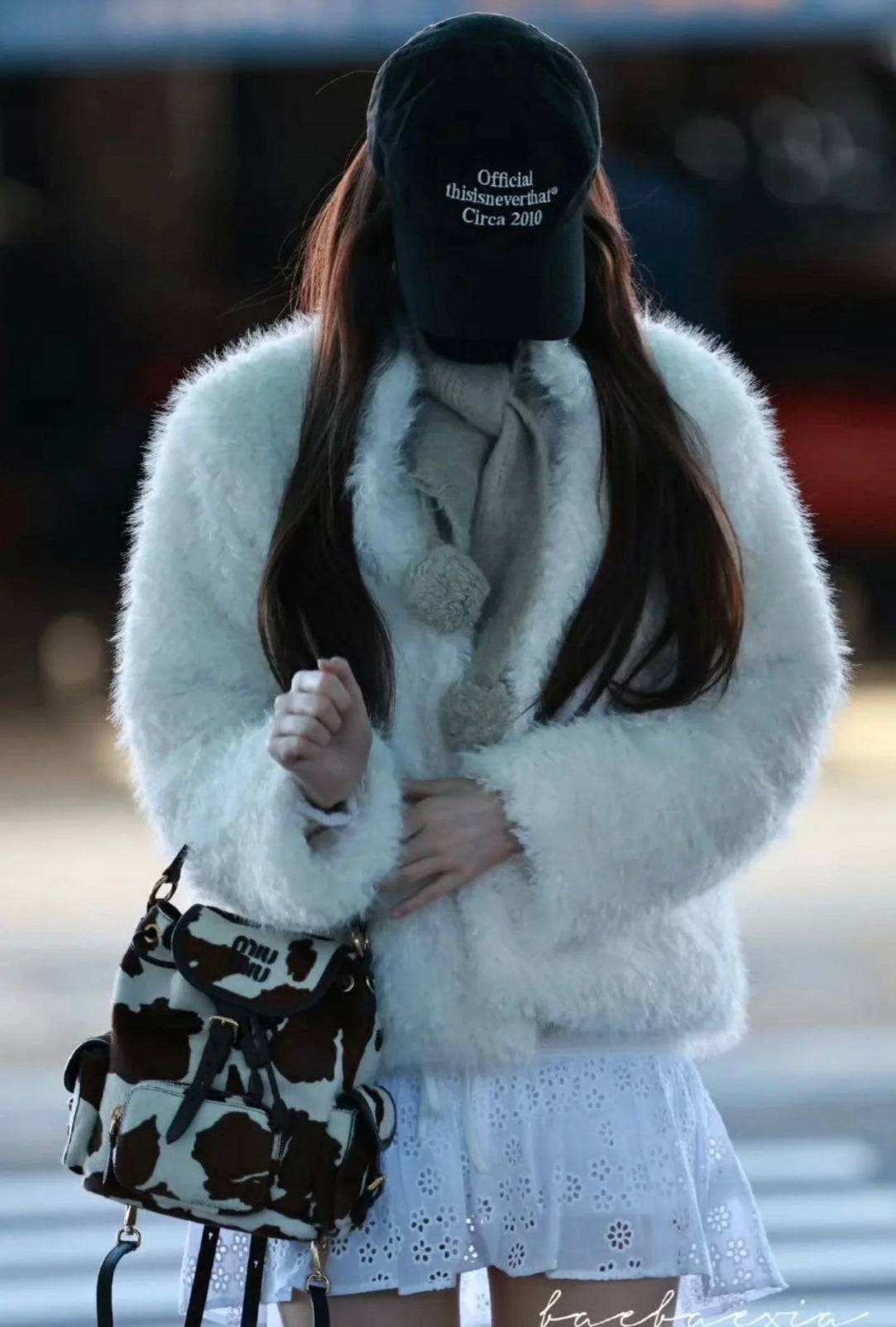 카타 / 미우미우 신형 젖소 무늬 백팩