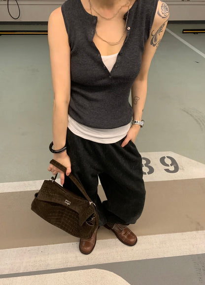 카타 / 미우미우 악어 무늬 주머니