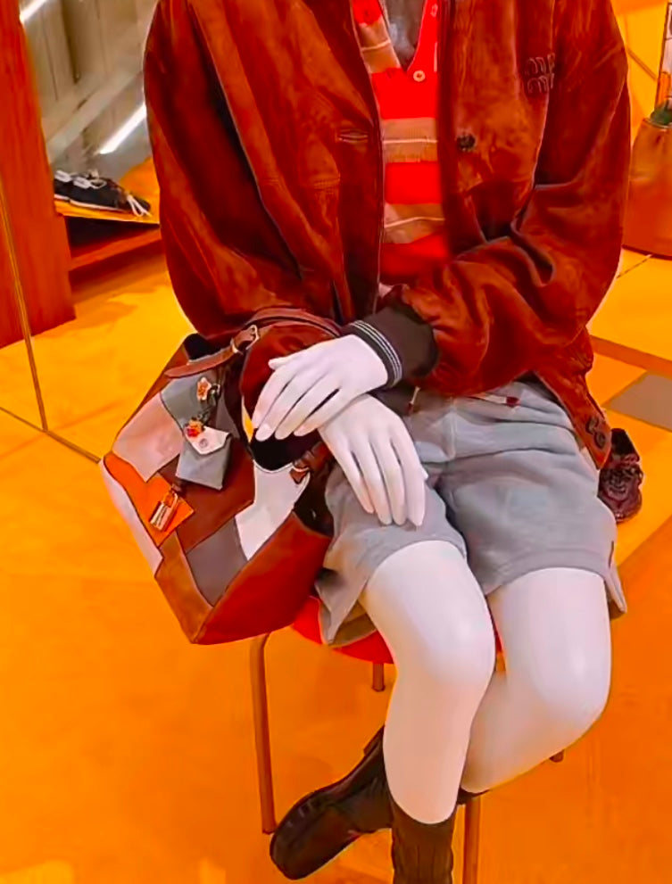 카타 / 미우미우 가을 겨울 한정 접합 바구니 가방