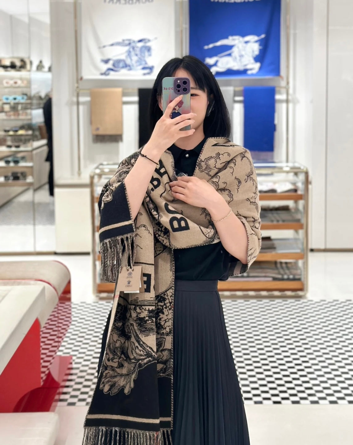 신조 / 버버리 스카프
