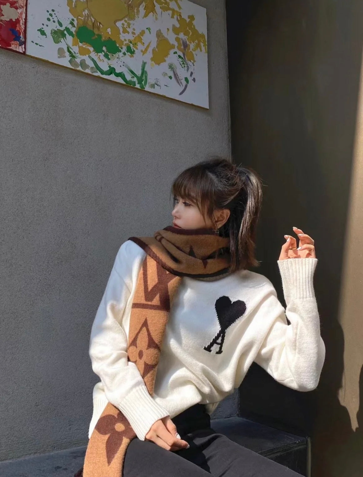 신조 / 루이비통 스카프