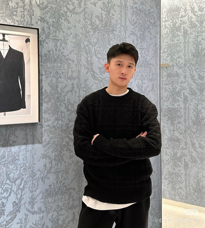 체인2호 / 디올 라운드넥 니트 블랙