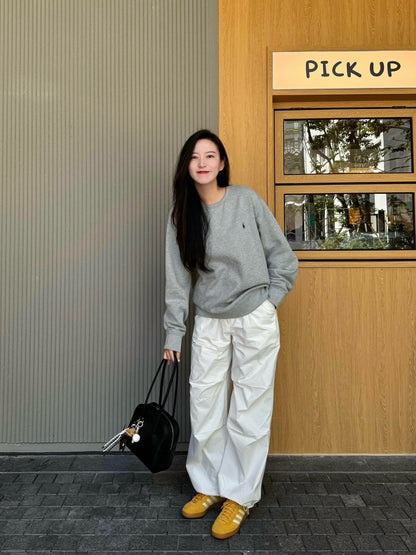체인2호 / 폴로 로고 자수 단색 라운드 맨투맨