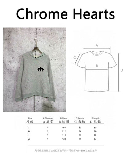 체인2호 / 크롬하츠 로고 포켓 후드티