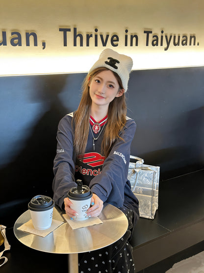 체인1호 / 발렌시아가 브이넥 긴팔