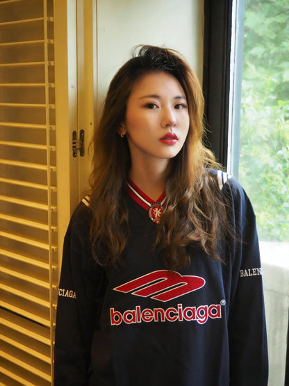 체인1호 / 발렌시아가 브이넥 긴팔