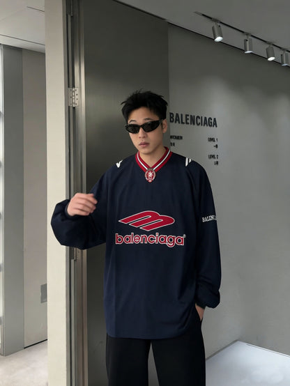 체인1호 / 발렌시아가 브이넥 긴팔